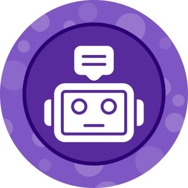 Robot modern simgenin vektör illüstrasyonu