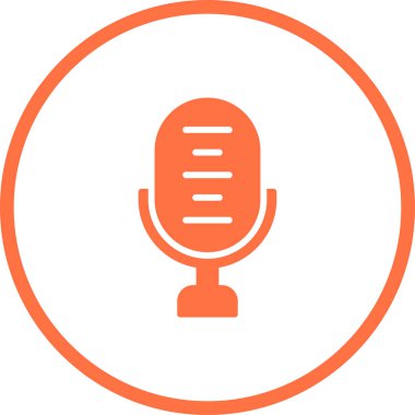 microphone icon web simple illustration