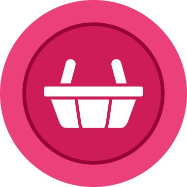 Alışveriş sepetinin vektör illüstrasyonu