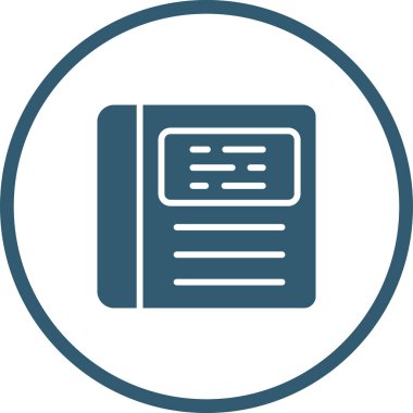 Kitap simgesinin vektör illüstrasyonu