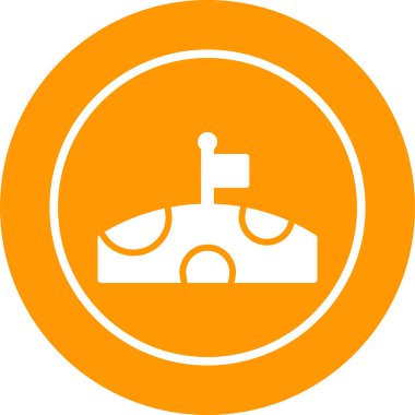 Ay ağ simgesinin vektör illüstrasyonu