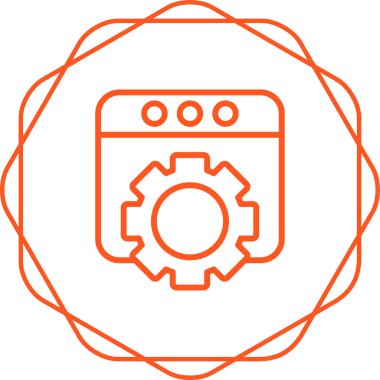 Windows web simgesi vektör çizimi