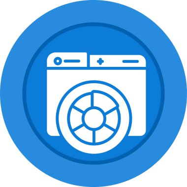 Çamaşır makinesi izole vektör simgesi hangi kolayca düzenlemek veya değiştirmek