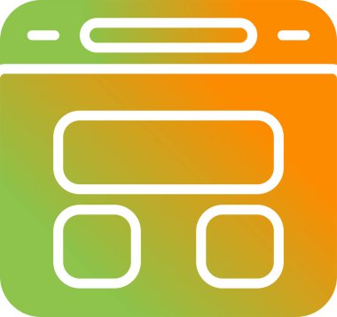 Modern vektör çizimi ve makine simgesi eksikliği