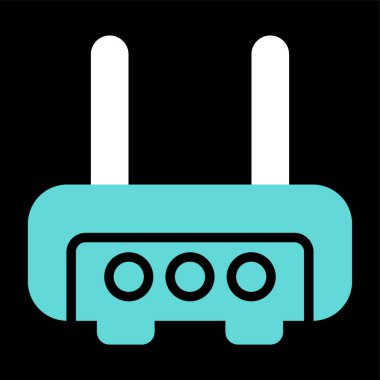 router simgesi web basit illüstrasyon