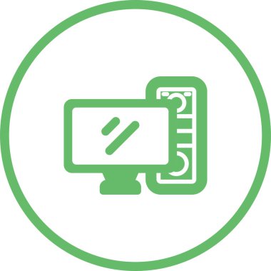  Bilgisayar web simge vektör çizim