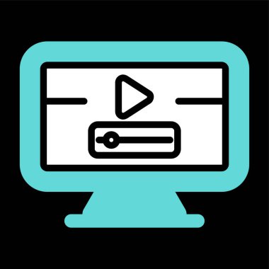  Bilgisayar web simge vektör çizim