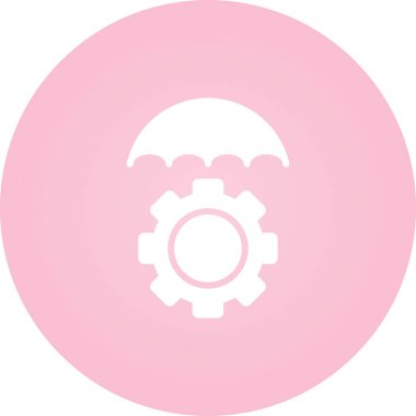 Risk Yönetimi web simgesi vektör çizimi