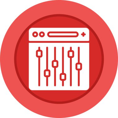 ayarları web simge vektör çizim 