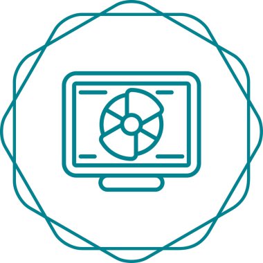 Modern simgenin vektör illüstrasyonu