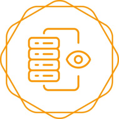 Sunucu İzleme Web simgesi vektör illüstrasyonu 