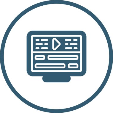 Modern simgenin vektör illüstrasyonu