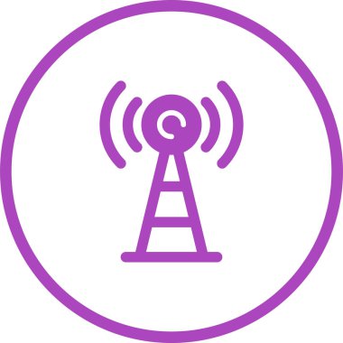 Anten. Web simgesi basit tasarım