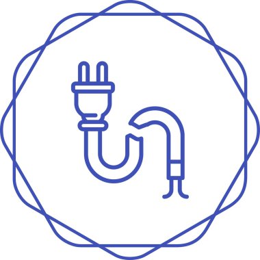 Kırık Kablo ağ simgesi vektör illüstrasyonu 