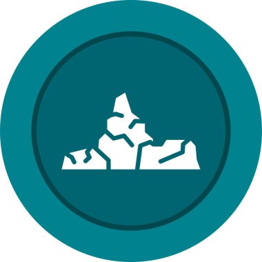 vektör dağ simgesi illüstrasyonu