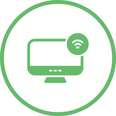 Bilgisayar simgesinin vektör illüstrasyonu