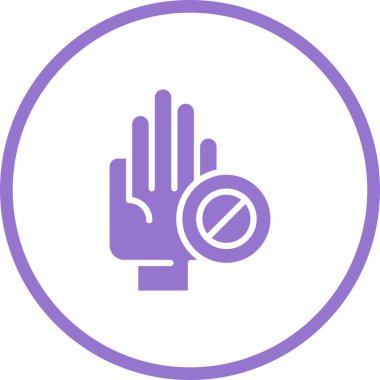 vektör el dokunuşu simgesi