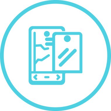 akıllı telefon web simgesi vektör çizimi