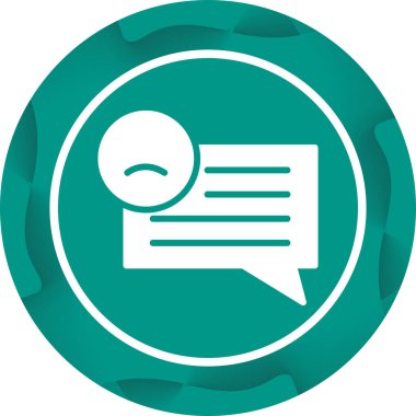 Sohbet balonu simgesinin vektör çizim