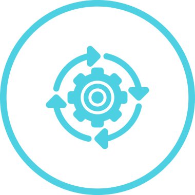 Dişliler. Web simgesi basit tasarım