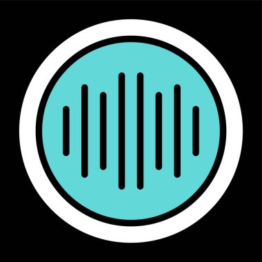 Soyut arkaplanda müzik simgesi izole edildi