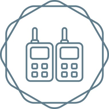 Modern b 'nin vektör illüstrasyonu radyo simgesinden yoksundur