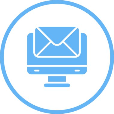 E-posta. Web simgesi basit illüstrasyon