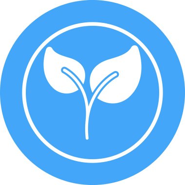 Yaprak ikonu vektör illüstrasyonu