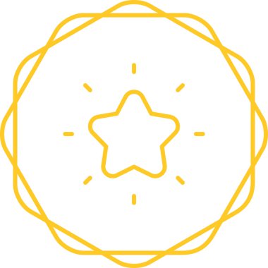 yıldız simgesi vektör illüstrasyonu