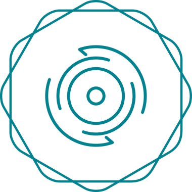 dairesel ok simgesi, vektör illüstrasyonu