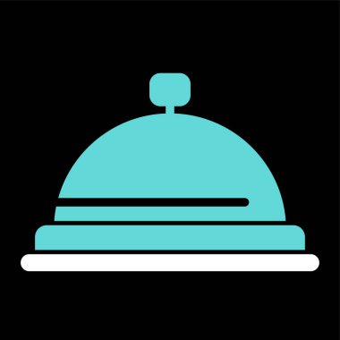 Otel düz vektör simgesi