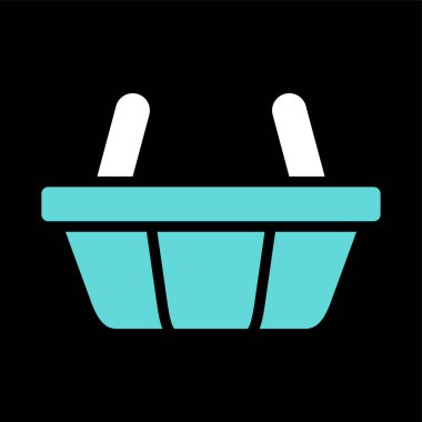 Sepet simgesi vektör illüstrasyonu