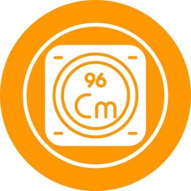 Kimyasal Element Web simgesi vektör çizimi