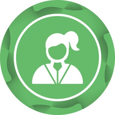 işkadını avatar izole simgesi