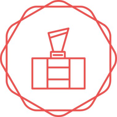 Kırmızı fener simgesinin vektör çizimi