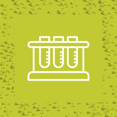 test tübü web simgesi vektör çizimi