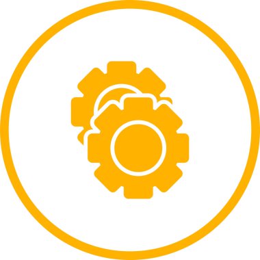 COG Tümleştirme düz vektör simgesi