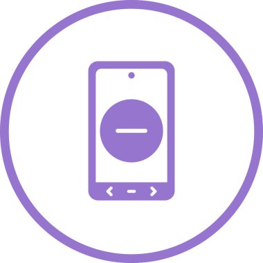 Eşsiz akıllı telefon vektör çizgisi simgesi