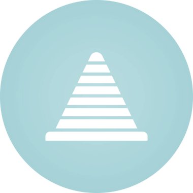 Bir piramit simgesinin vektör çizimi