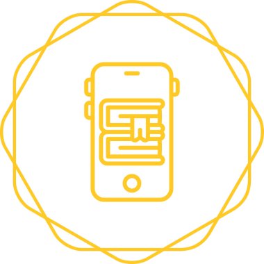 Vektör akıllı telefon simgesi illüstrasyonu