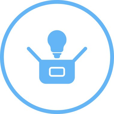 ampul simgesi, modern illüstrasyon