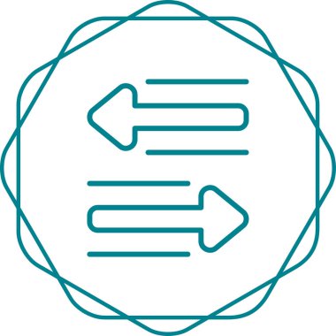 Modern bir yol simgesinin vektör illüstrasyonu