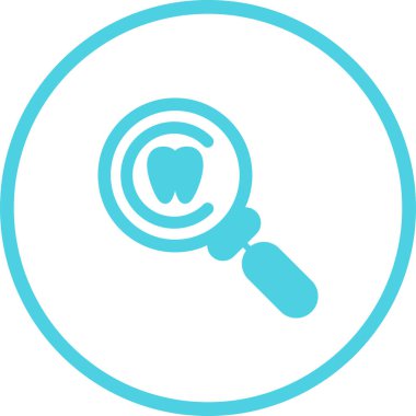 Diş bakımı simgesi, vektör illüstrasyonu basit tasarım