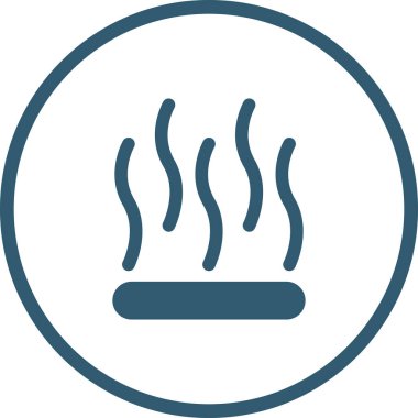 sıcak ızgara simgesi vektör illüstrasyonu