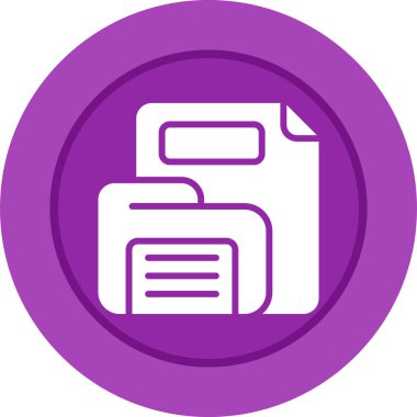 Dosya. Web simgesi basit illüstrasyon