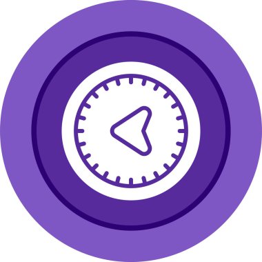 Pusula. Web simgesi basit illüstrasyon