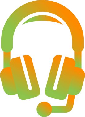 kulaklıklar web simgesi, vektör illüstrasyonu