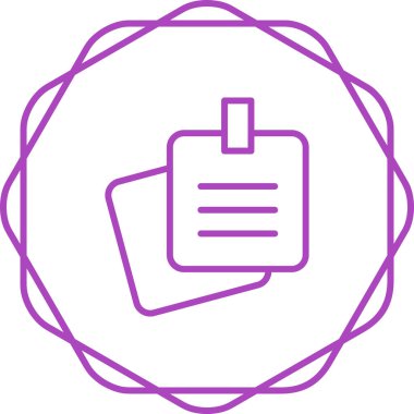 Bir belge dosya simgesinin vektör illüstrasyonu