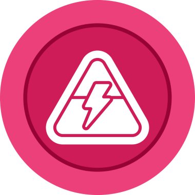 Şimşek simgesinin vektör illüstrasyonu