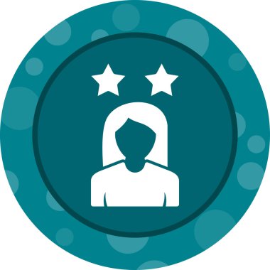 kadın simge vektör illüstrasyonu.